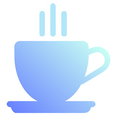 Vector aislado icono taza de café humeante