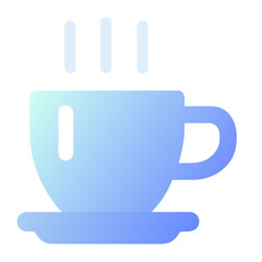 Vector aislado icono taza de café humeante