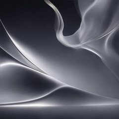 black and white abstract  - Gray background - Smoke flame gray - Generative AI