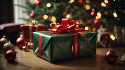 christmas tree and gifts