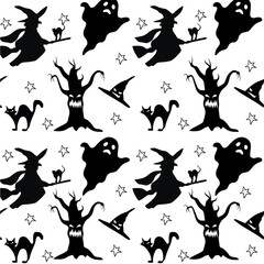 Halloween seamless pattern