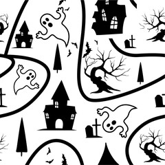 Halloween seamless pattern