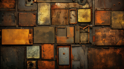 Rustic Metal Magic Vintage Graphics and Textures with a Distressed Surface