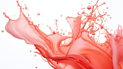 red paint splash isolated