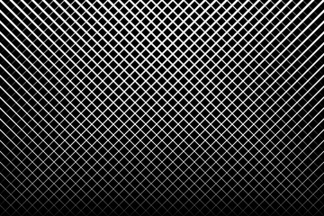 Wire mesh of regular pattern. Design lines white on black background. Design print for illustration, textile, wallpaper, background. Set 1