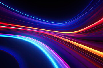 Fototapeta na wymiar abstract background, colorful neon lines