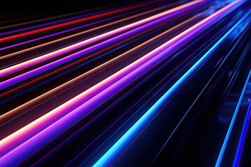 abstract background, colorful neon lines