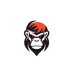 Obraz na płótnie Canvas Mongkey face logo