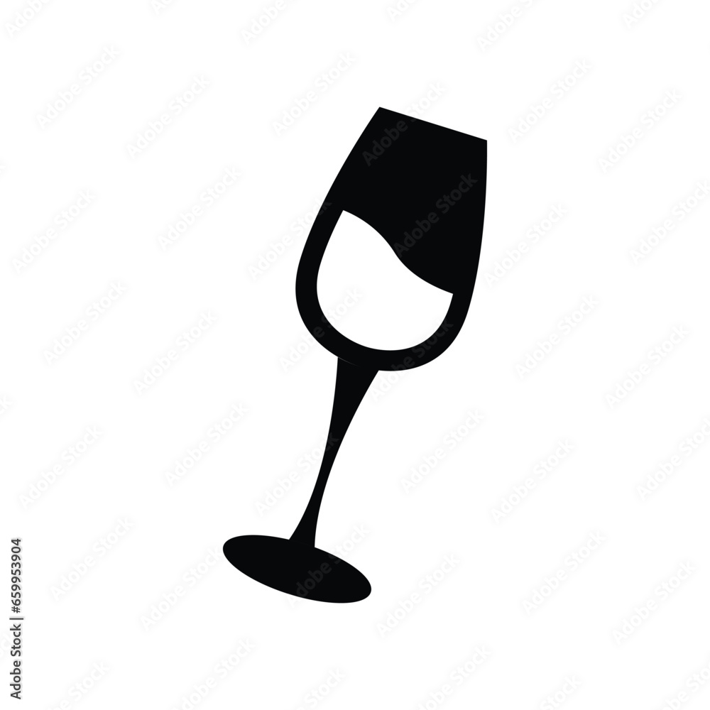 Sticker wine logo icon