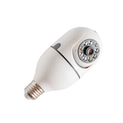 CCTV IP Camera of security on white background.clipping path.