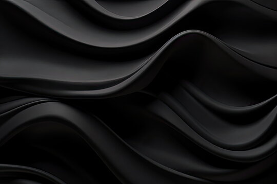 Abstract smooth black background closeup texture of black color