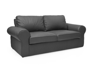 modern sofa isolated on a white background.