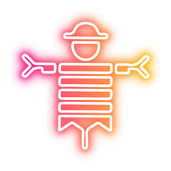 Set of Halloween neon