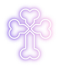 Set of Halloween neon