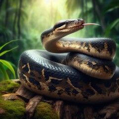Fototapeta premium close up of a snake