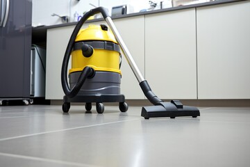 modern vacuum cleaner in a utility room