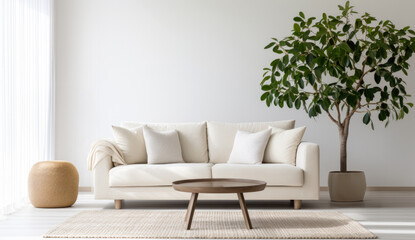 Fototapeta premium modern living room with sofa