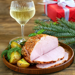 baked meat for the holiday table