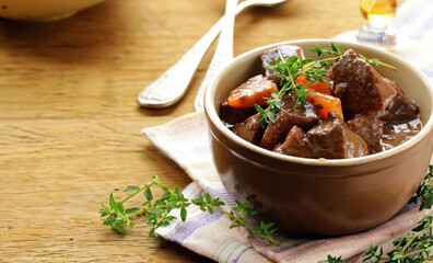 home comfort food goulash with meat