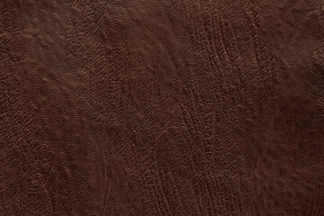 Brown leather texture background with seamless pattern.
