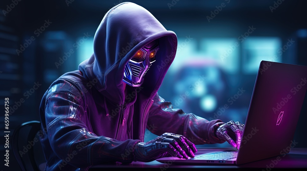 Poster cybersecurity cybercrime internet scam business, cyber security platform vpn computer privacy protec
