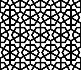 Seamless islamic pattern. Vector Girih pattern. Background vector illustration. Seamless girih pattern. Traditional Islamic Design. Mosque decoration element. Seamless geometric pattern.