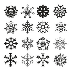 christmas season elements silhouette
