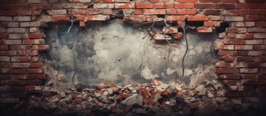 Broken wall