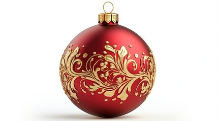 christmas ball isolated on a white
