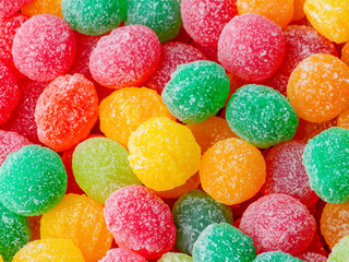 Fototapeta na wymiar colorful candies background. top view.