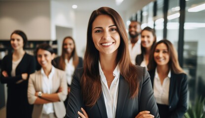 business team in office
