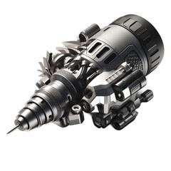 Rotary Tool illustration art with a transparent background generative AI.