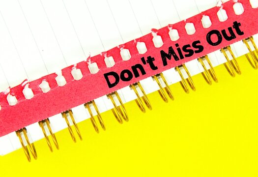 "Don't Miss Out" Images – Browse 278 Stock Photos, Vectors, and Video