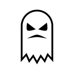 Ghost icon. Vector. Isolated on white.
