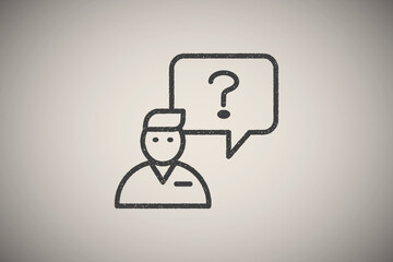 school icon vector illustration in stamp style