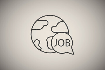 high-rise buildings icon vector illustration in stamp style