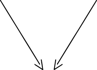 Two arrow pointing in the same direction