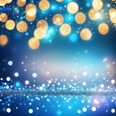 Fototapeta na wymiar Beautiful light bokeh with blur effect and sparkles Abstract glitter, blurry shine isolated on background9