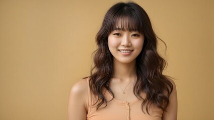 Korean young woman smiling