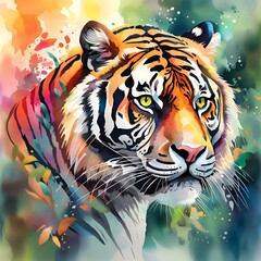 The moment of a majestic tiger