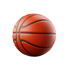 Fototapeta premium Basketball ball isolated on transparent background PNG