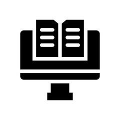 education glyph icon illustration vector graphic. Simple element illustration vector graphic, suitable for app, websites, and presentations isolated on white background