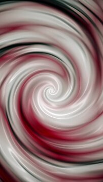 Vertical video - abstract red and white swirling liquid motion effect spiral background. Full HD and looping motion animation.	
