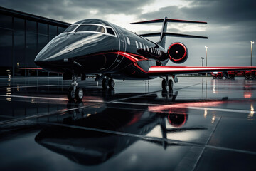 Obraz premium airplane at the airport