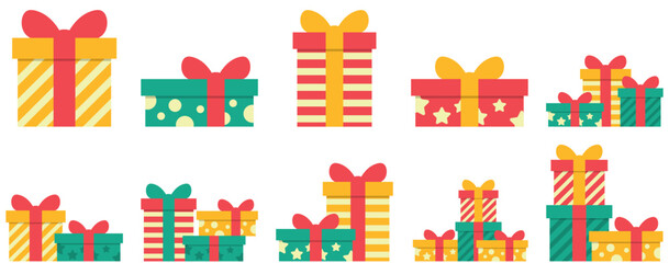 Gift Box Flat Icon
