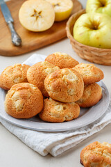 Freshly baked homemade soft apple cookies - 659985552