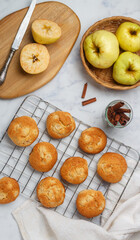 Freshly baked homemade soft apple cookies - 659985566