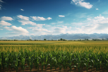 view of corn farming