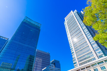 Obraz premium Marunouchi, Tokyo, Japan. Japan's largest business and financial district.