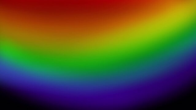 Jumping rainbow shimmer on a black screen. Stock effect of different colors for overlay. The concept of the play of light with the bending of a prism. Clip in 4K with alpha channel.